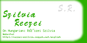 szilvia reczei business card